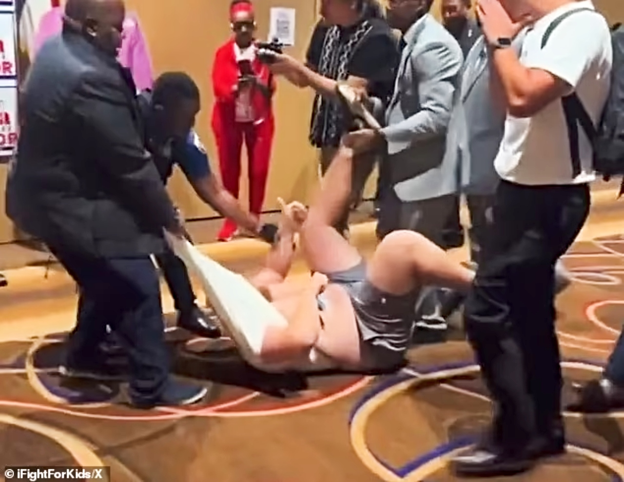 Journalist Dragged Out Of Hillary’s Speech For Asking About Epstein Island